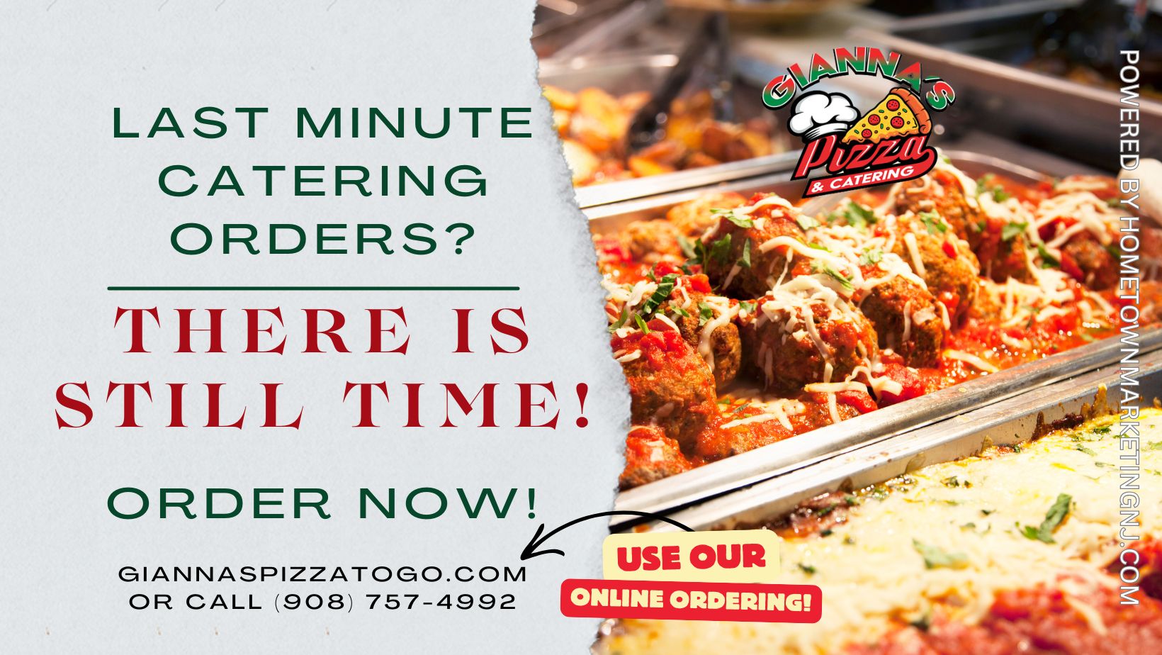 Giannas Pizza Last minute Catering